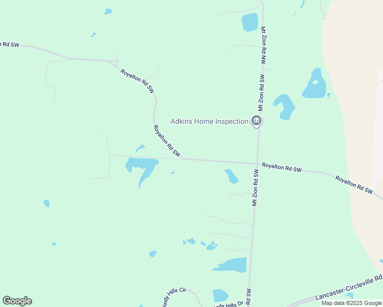 map of restaurants, bars, coffee shops, grocery stores, and more near 5682 Royalton Road Southwest in Lancaster