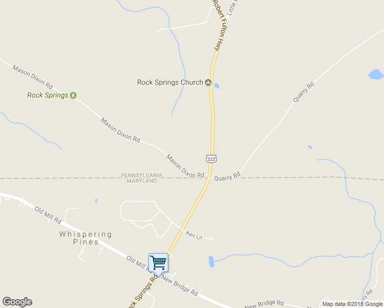 map of restaurants, bars, coffee shops, grocery stores, and more near 2680 Robert Fulton Highway in Peach Bottom