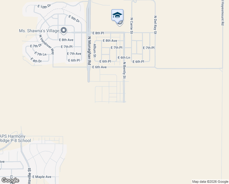 map of restaurants, bars, coffee shops, grocery stores, and more near Monaghan Road in Aurora