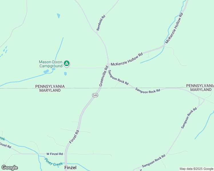 map of restaurants, bars, coffee shops, grocery stores, and more near 4156 Greenville Road in Meyersdale