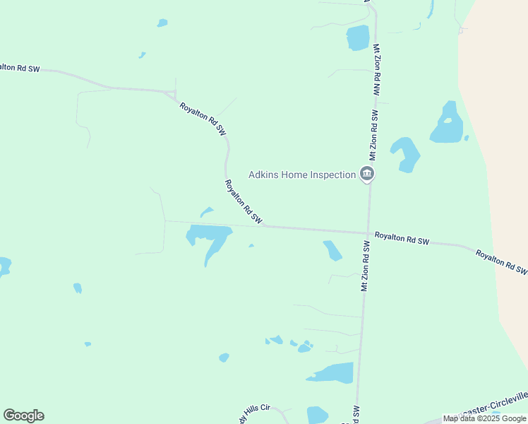 map of restaurants, bars, coffee shops, grocery stores, and more near 5682 Royalton Road Southwest in Lancaster