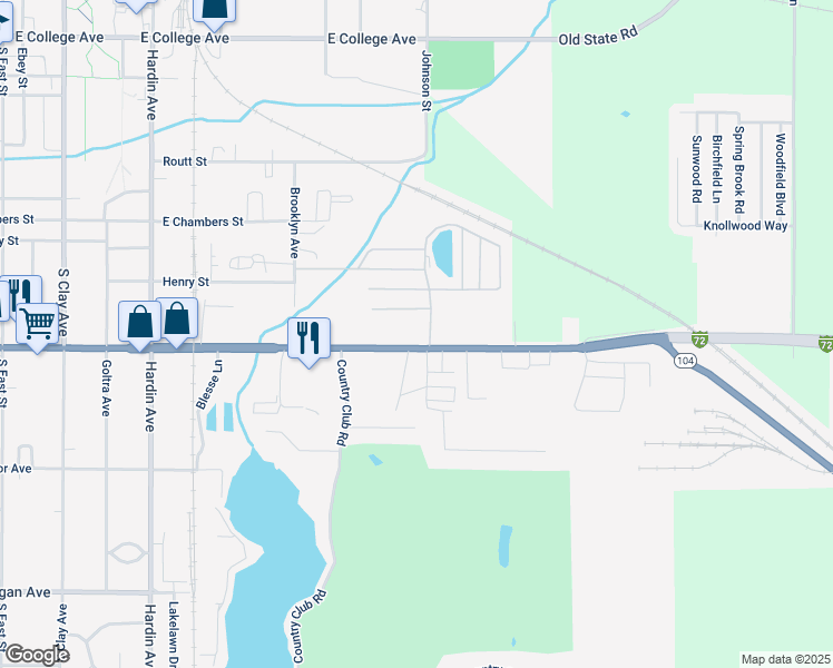 map of restaurants, bars, coffee shops, grocery stores, and more near 1042 East Morton Avenue in Jacksonville