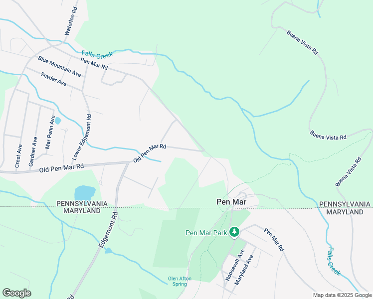 map of restaurants, bars, coffee shops, grocery stores, and more near 13012 Old Pen Mar Road in Waynesboro