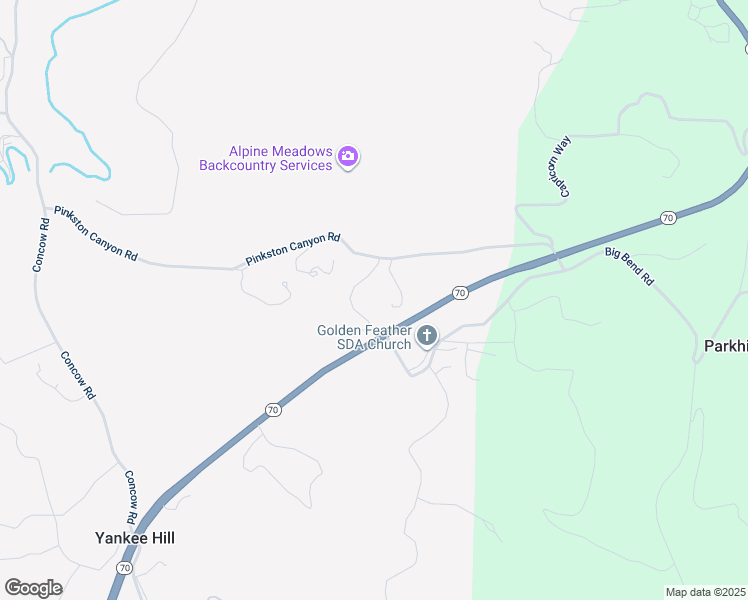 map of restaurants, bars, coffee shops, grocery stores, and more near 11510 Aureole Way in Oroville