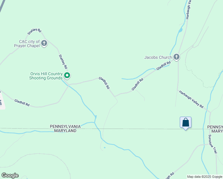 map of restaurants, bars, coffee shops, grocery stores, and more near 357 Gladhill Road in Fairfield