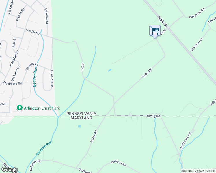 map of restaurants, bars, coffee shops, grocery stores, and more near 17231 Waltimyer Road in New Freedom