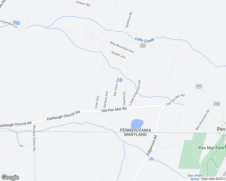 map of restaurants, bars, coffee shops, grocery stores, and more near 14019 Mar Penn Avenue in Waynesboro
