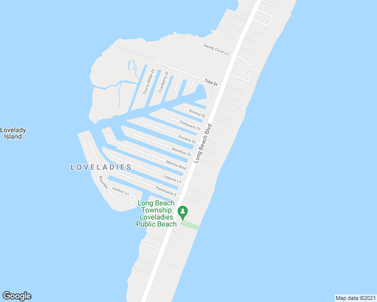 map of restaurants, bars, coffee shops, grocery stores, and more near 217 Nautilus Drive in Beach Haven