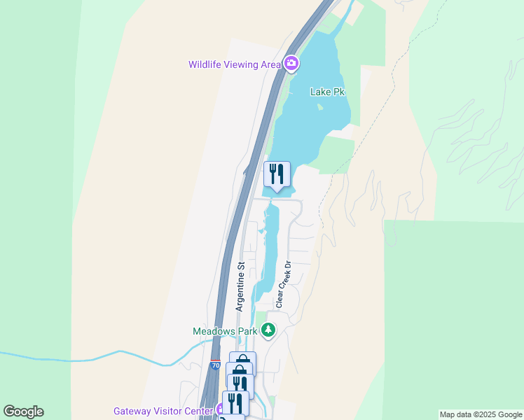 map of restaurants, bars, coffee shops, grocery stores, and more near 577 Twenty-Second Street in Georgetown