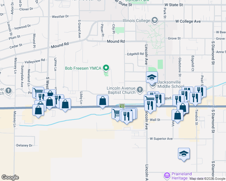 map of restaurants, bars, coffee shops, grocery stores, and more near 1200 Sherwood Eddy Drive in Jacksonville