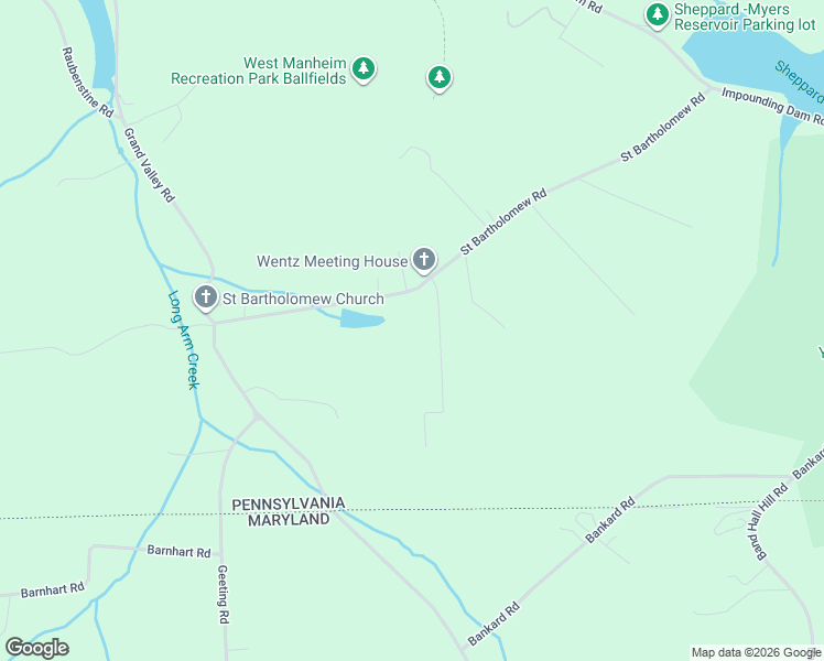map of restaurants, bars, coffee shops, grocery stores, and more near 404 Saint Bartholomew Road in Hanover