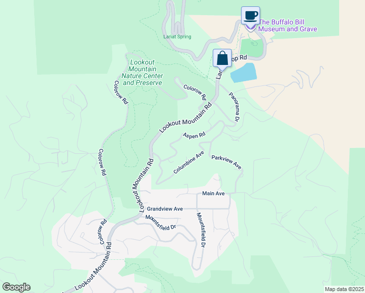 map of restaurants, bars, coffee shops, grocery stores, and more near 652 Aspen Road in Golden