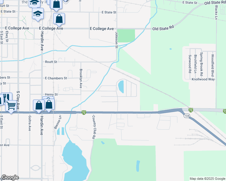 map of restaurants, bars, coffee shops, grocery stores, and more near 1042 East Morton Avenue in Jacksonville