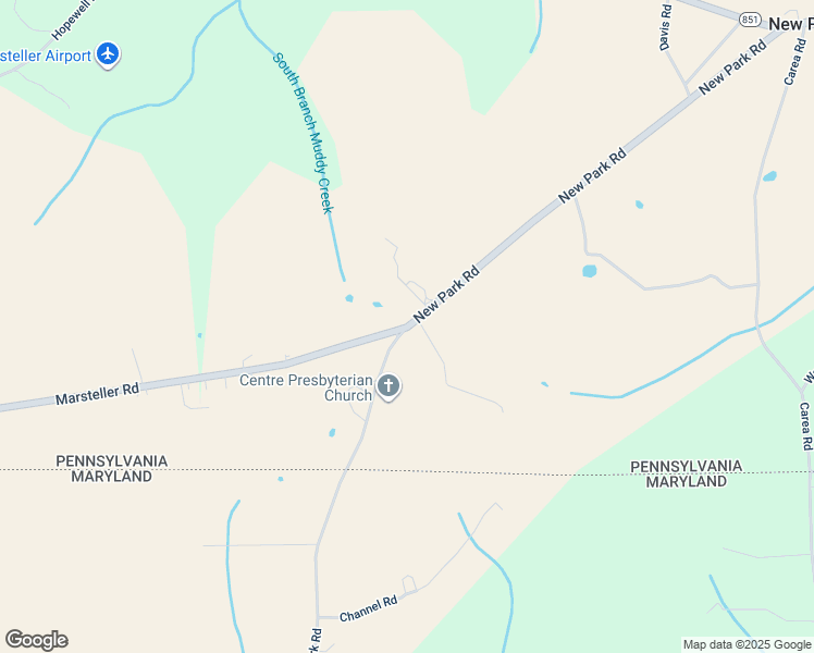 map of restaurants, bars, coffee shops, grocery stores, and more near 0 New Park Road in New Park