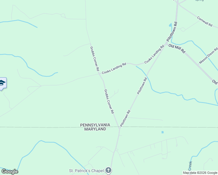 map of restaurants, bars, coffee shops, grocery stores, and more near 131 Grubbs Corner Road in Peach Bottom