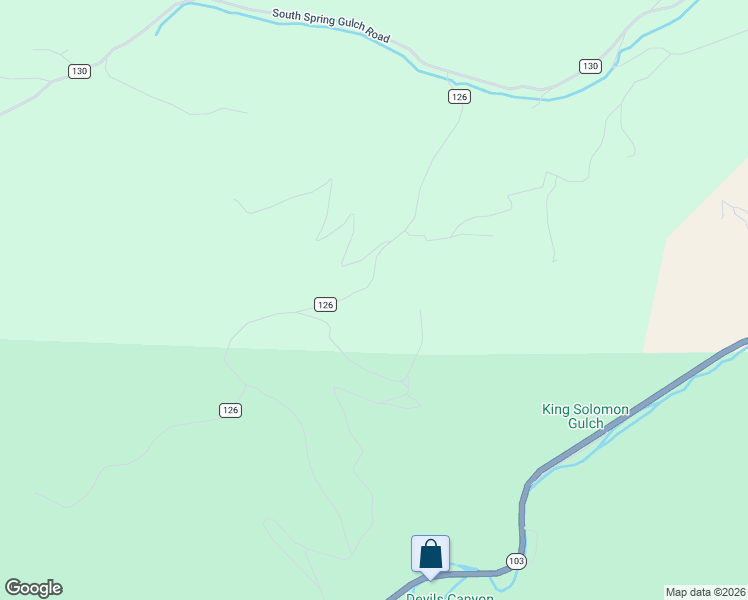 map of restaurants, bars, coffee shops, grocery stores, and more near 555 Alps Mountain Road in Idaho Springs
