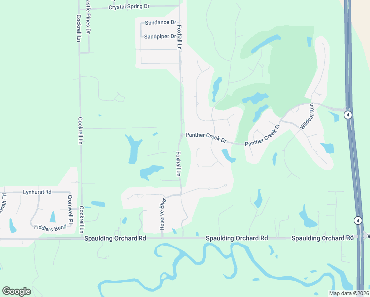 map of restaurants, bars, coffee shops, grocery stores, and more near 5013 Dogwood Hills in Springfield