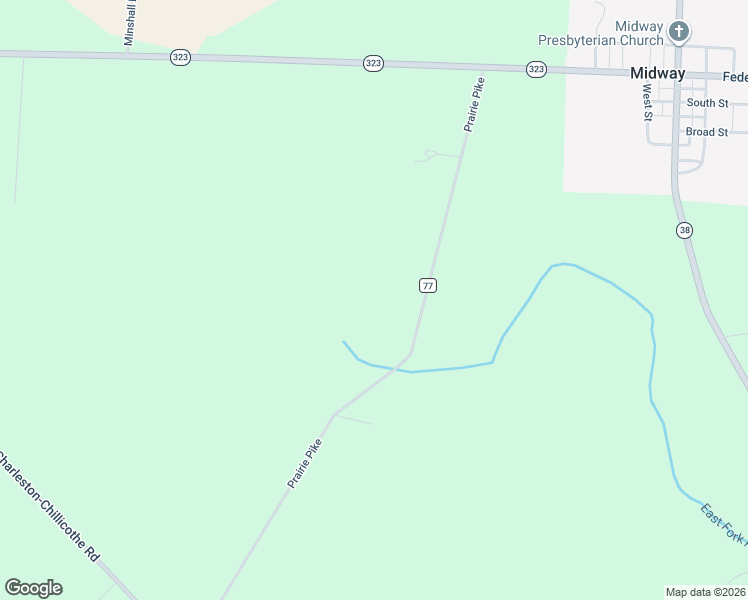 map of restaurants, bars, coffee shops, grocery stores, and more near 14380 Prairie Pike in South Solon