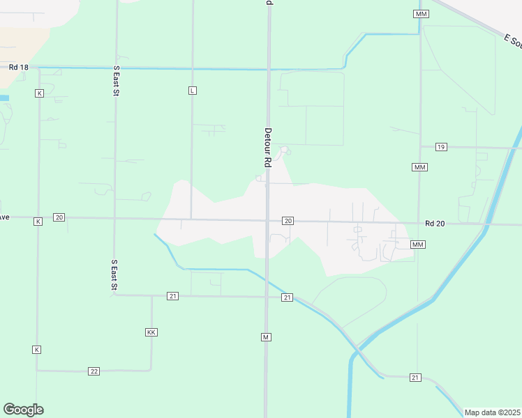 map of restaurants, bars, coffee shops, grocery stores, and more near 4173 County Road M in Orland
