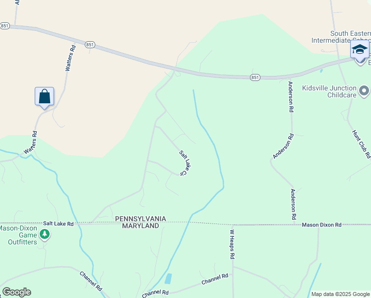 map of restaurants, bars, coffee shops, grocery stores, and more near 50 Salt Lake Cir in Fawn Grove