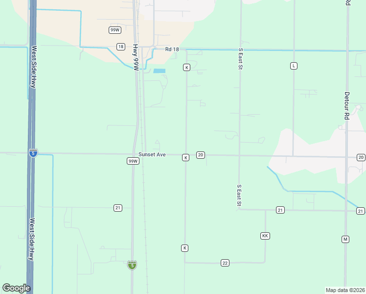 map of restaurants, bars, coffee shops, grocery stores, and more near 4173 County Road K in Orland
