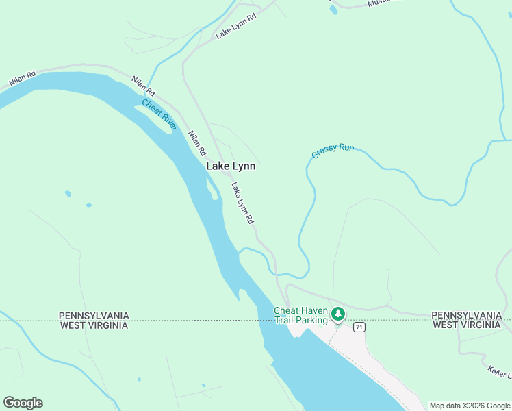 map of restaurants, bars, coffee shops, grocery stores, and more near 552 Lake Lynn Rd in Lake Lynn