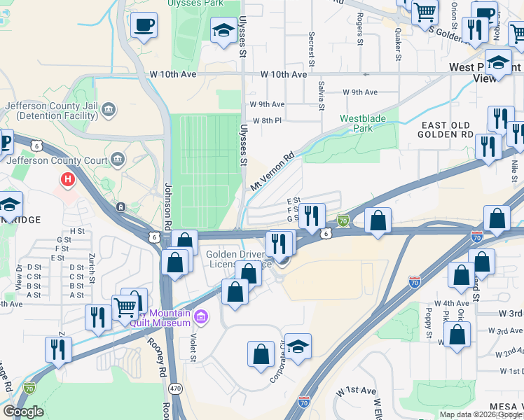 map of restaurants, bars, coffee shops, grocery stores, and more near in 