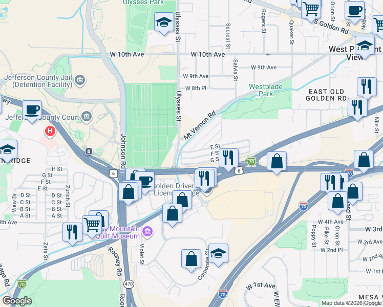 map of restaurants, bars, coffee shops, grocery stores, and more near in 