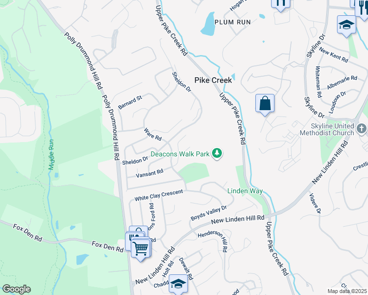 map of restaurants, bars, coffee shops, grocery stores, and more near 4 Harkness Court in Newark