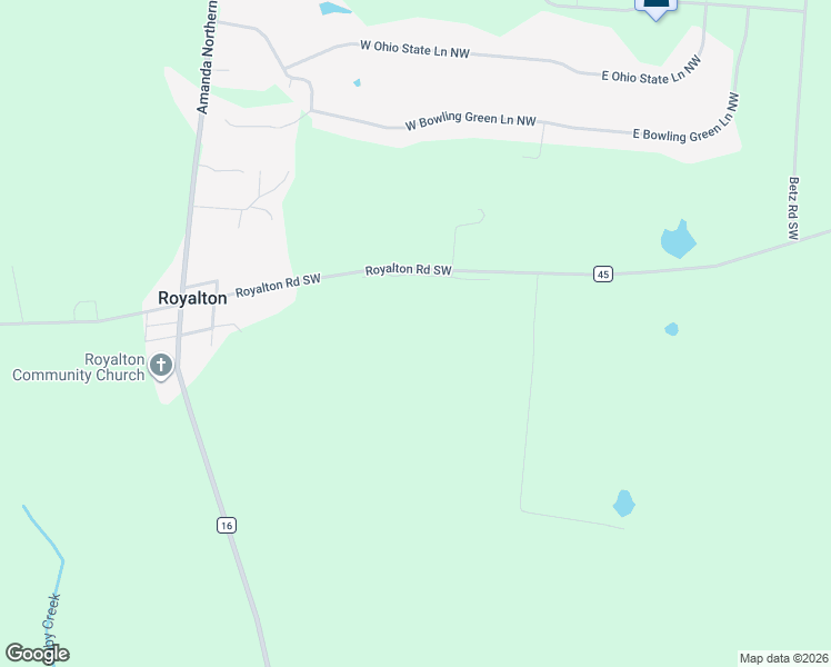 map of restaurants, bars, coffee shops, grocery stores, and more near 8220 Royalton Road Southwest in Lancaster