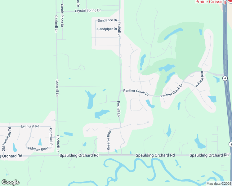 map of restaurants, bars, coffee shops, grocery stores, and more near 4999 Foxhall Lane in Springfield