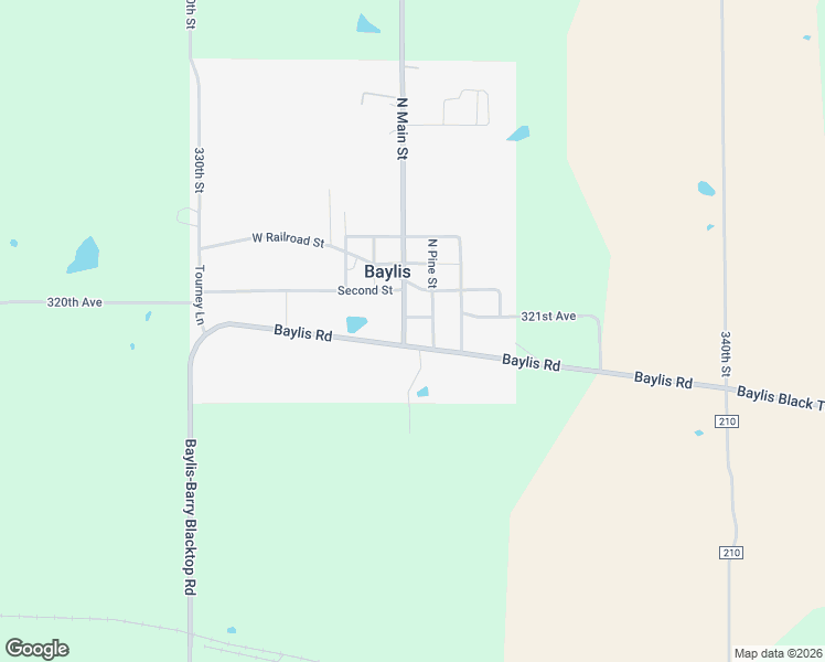 map of restaurants, bars, coffee shops, grocery stores, and more near Baylis Road in Baylis