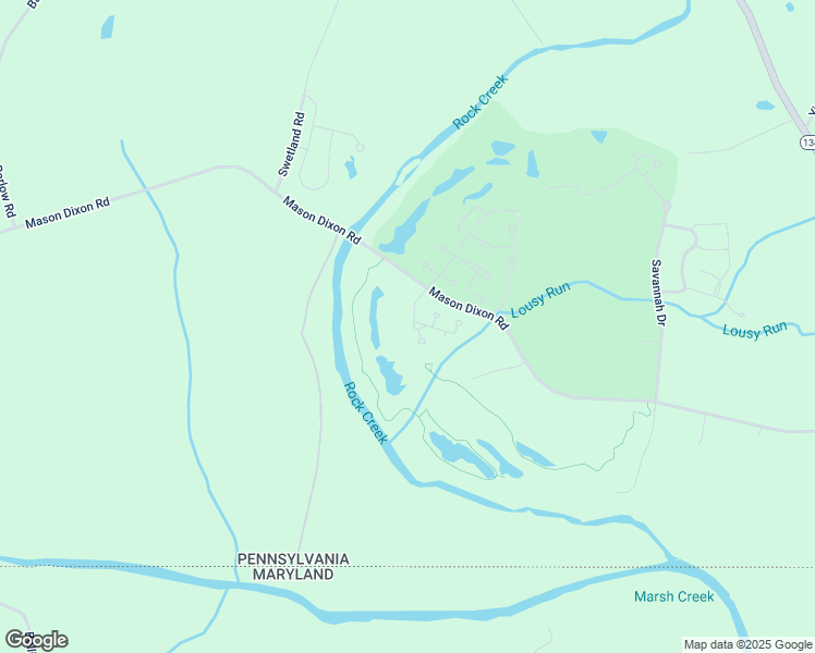 map of restaurants, bars, coffee shops, grocery stores, and more near 43 Battery Ridge Drive in Gettysburg