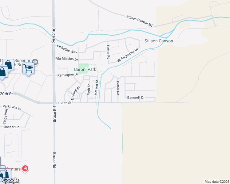 map of restaurants, bars, coffee shops, grocery stores, and more near 1978 Potter Road in Chico