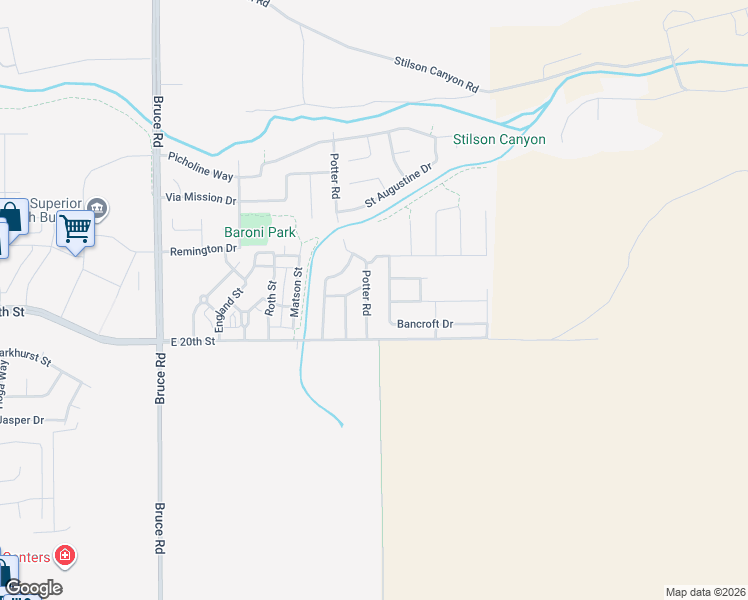 map of restaurants, bars, coffee shops, grocery stores, and more near 1971 Potter Road in Chico