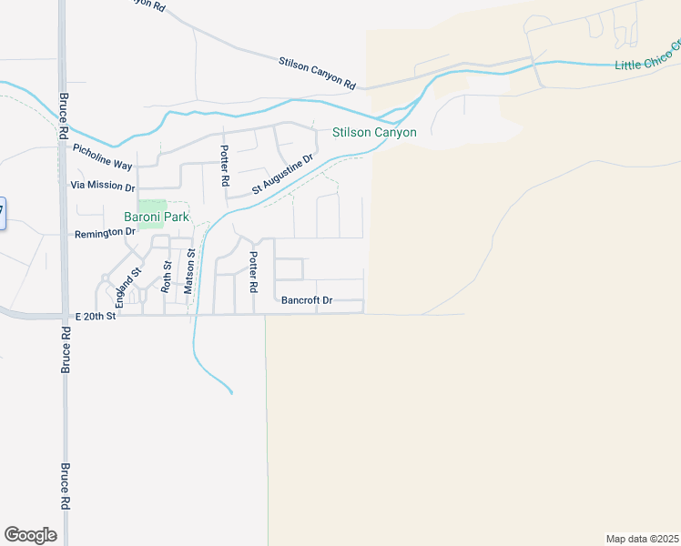 map of restaurants, bars, coffee shops, grocery stores, and more near 2974 Beaumont Avenue in Chico