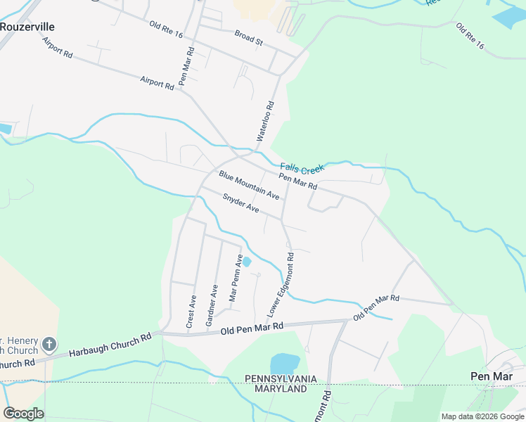 map of restaurants, bars, coffee shops, grocery stores, and more near 12101 Snyder Avenue in Waynesboro