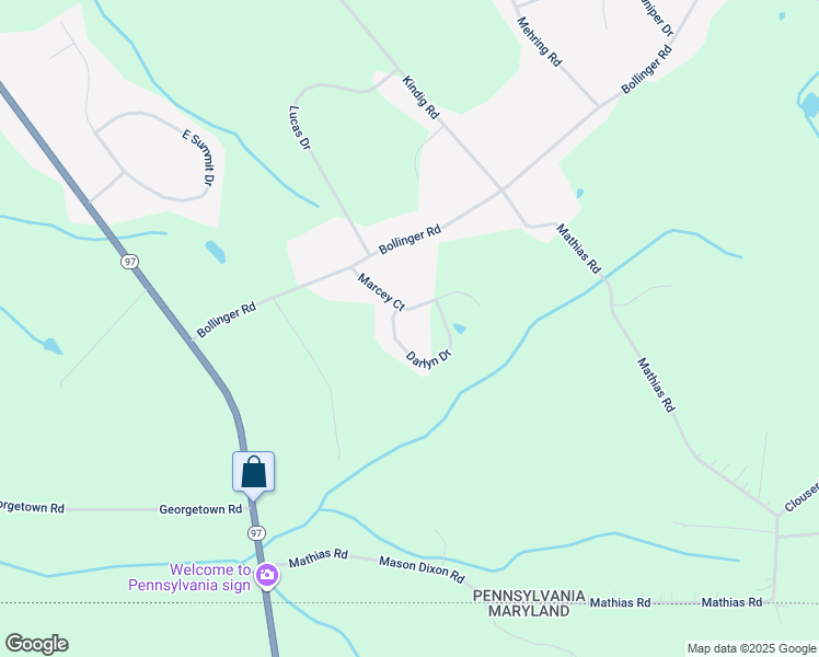 map of restaurants, bars, coffee shops, grocery stores, and more near 73 Marcey Ct in Littlestown