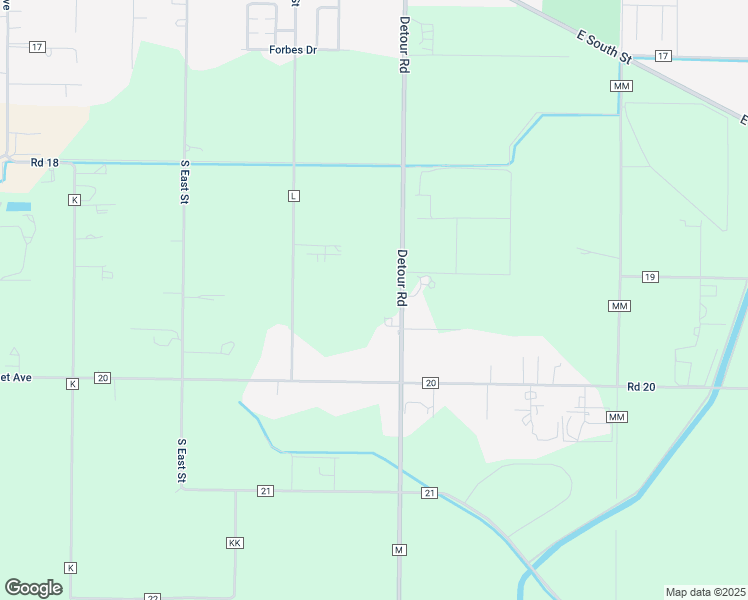 map of restaurants, bars, coffee shops, grocery stores, and more near 4173 County Road M in Orland