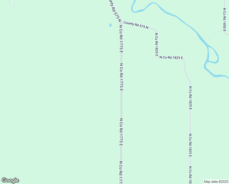 map of restaurants, bars, coffee shops, grocery stores, and more near 525N North Co Road 1775 East in Tuscola