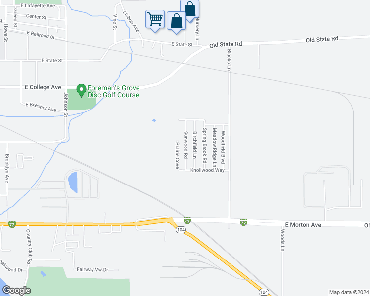 map of restaurants, bars, coffee shops, grocery stores, and more near 125 Sunwood Road in Jacksonville