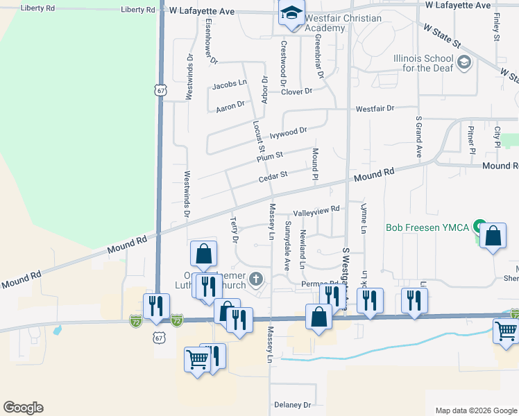 map of restaurants, bars, coffee shops, grocery stores, and more near 1900-1908 Mound Road in Jacksonville