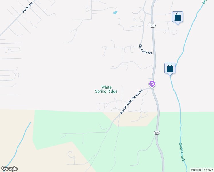 map of restaurants, bars, coffee shops, grocery stores, and more near 4829 Round Valley Ranch Road in Paradise