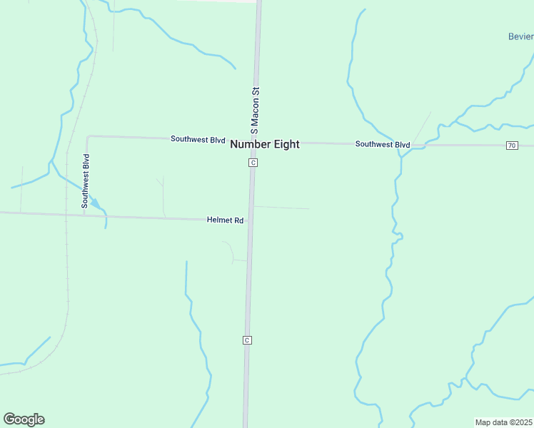 map of restaurants, bars, coffee shops, grocery stores, and more near 25000-25998 Hoyle Place in Bevier