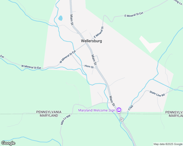 map of restaurants, bars, coffee shops, grocery stores, and more near in Wellersburg