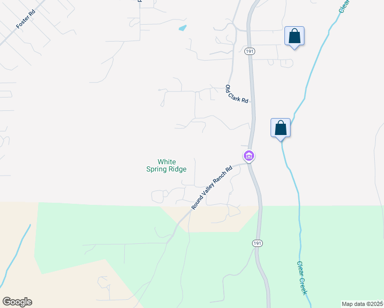 map of restaurants, bars, coffee shops, grocery stores, and more near 4829 Round Valley Ranch Road in Paradise