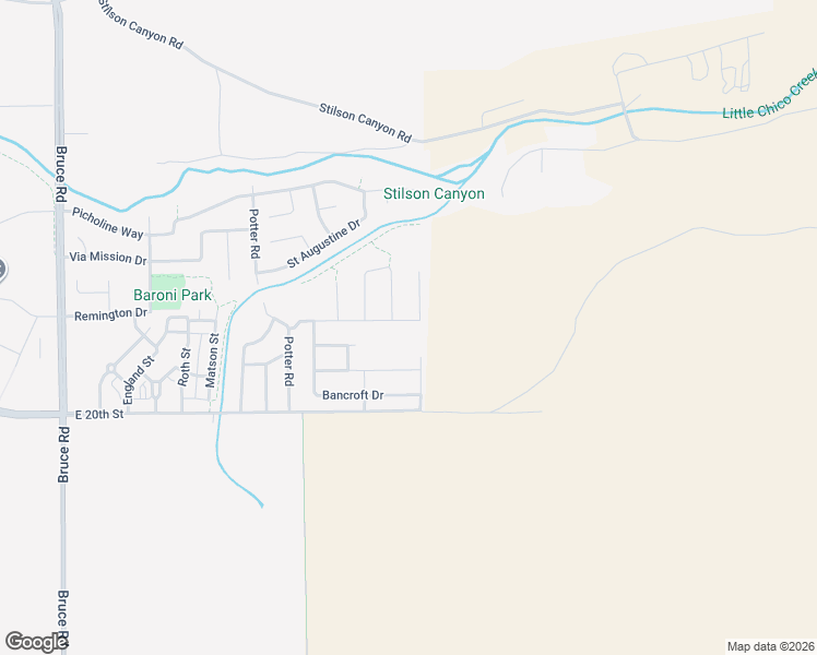 map of restaurants, bars, coffee shops, grocery stores, and more near 2991 Longwood Drive in Chico