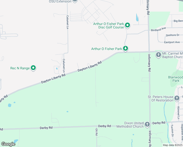 map of restaurants, bars, coffee shops, grocery stores, and more near 6020 Dayton-Liberty Road in Dayton