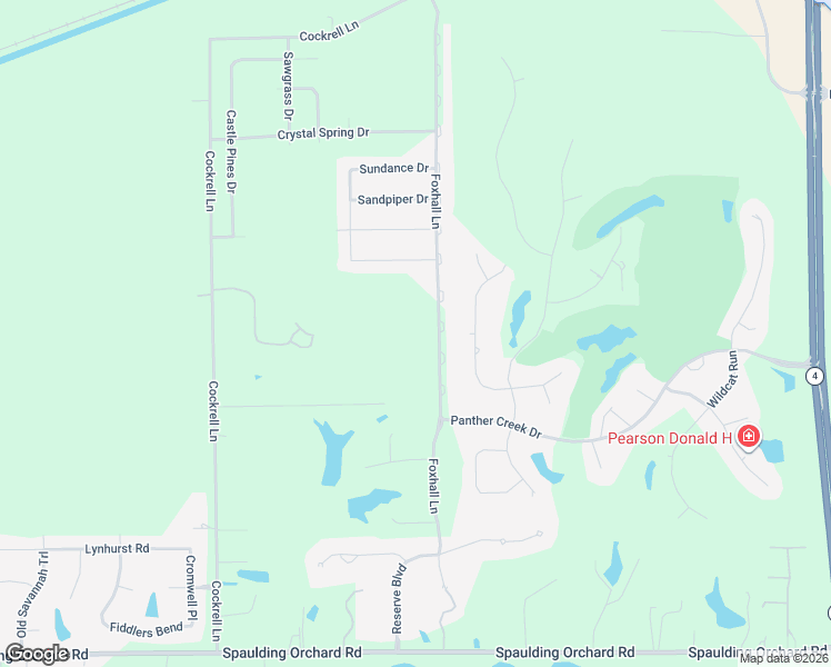 map of restaurants, bars, coffee shops, grocery stores, and more near 4783-4999 Foxhall Lane in Springfield