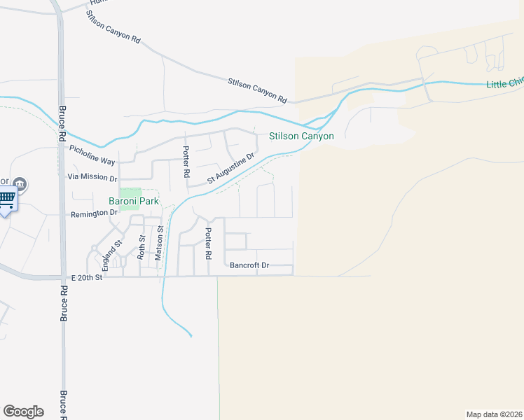 map of restaurants, bars, coffee shops, grocery stores, and more near 2991 Longwood Drive in Chico